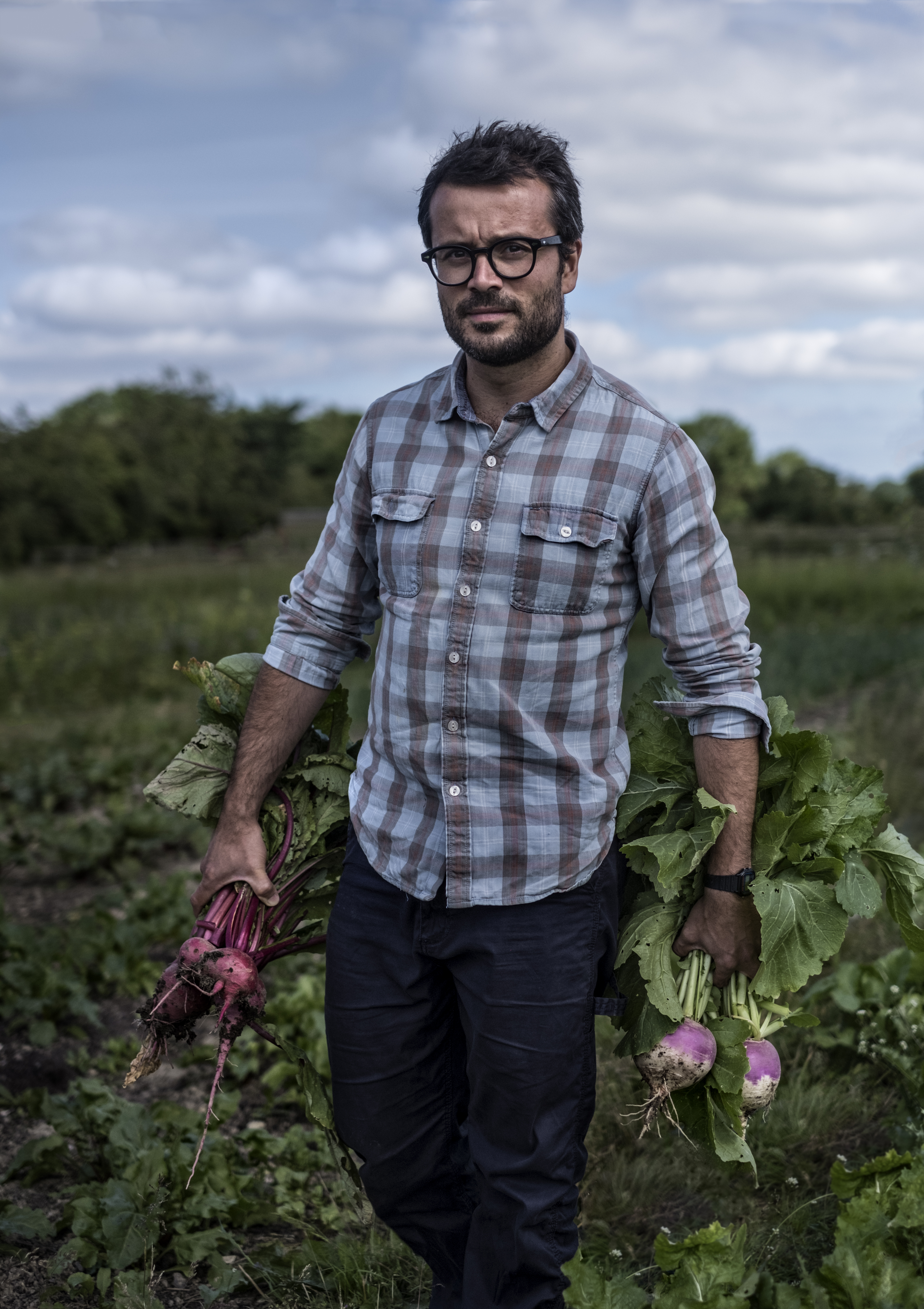 Hver dag henter Christian F. Puglisi og kokke fra hans restauranter råvarer på gården Farm of Ideas.